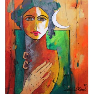Zohaib Rind, 12 x 14 Inch, Acrylic on Canvas, Figurative Painting, AC-ZR-110
